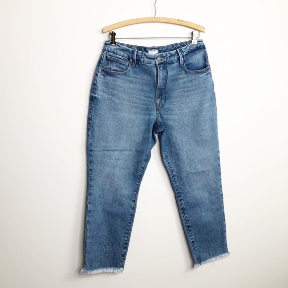 Good American high rise raw hem jeans - Picture 8 of 11